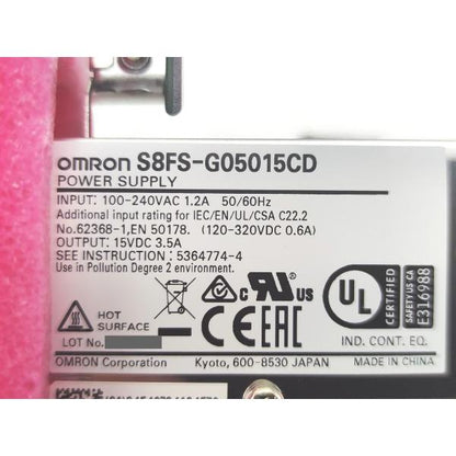 箱のみ開封済み 未使用 オムロン OMRON S8FS-G05015CD