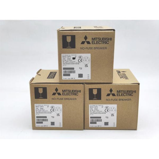 3台セット 箱汚れあり 新品 三菱 MITSUBISHI NV50-SVFU 3P 20A 30mA