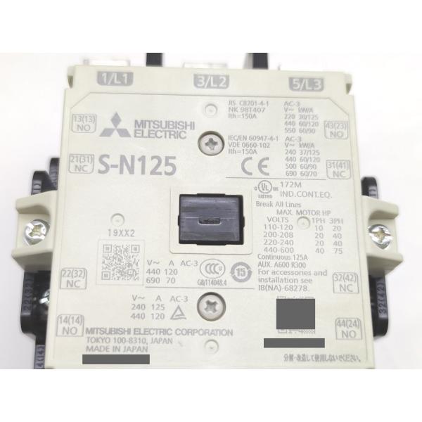 新品  三菱 MITSUBISHI MSO-N125 200V 30kW AC200V 2a2b