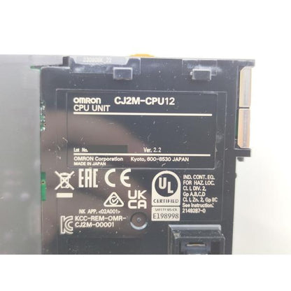 箱マジック書込あり 箱開封済み 未使用 オムロン OMRON CJ2M-CPU12 Ver.2.2