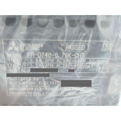 箱いたみあり 2021年 新品 三菱 MITSUBISHI FR-D740-0.75K-CHT