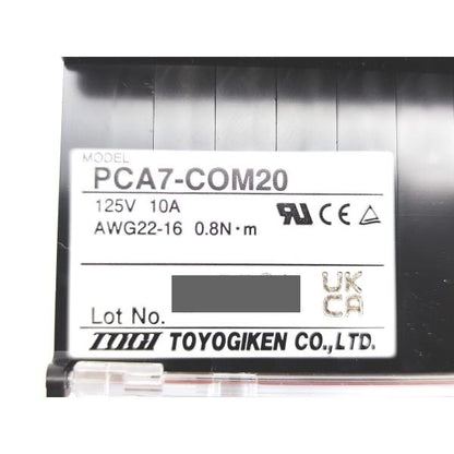 箱キズ有 新品 東洋技研 TOYOGIKEN PCA7-COM20 125V 10A