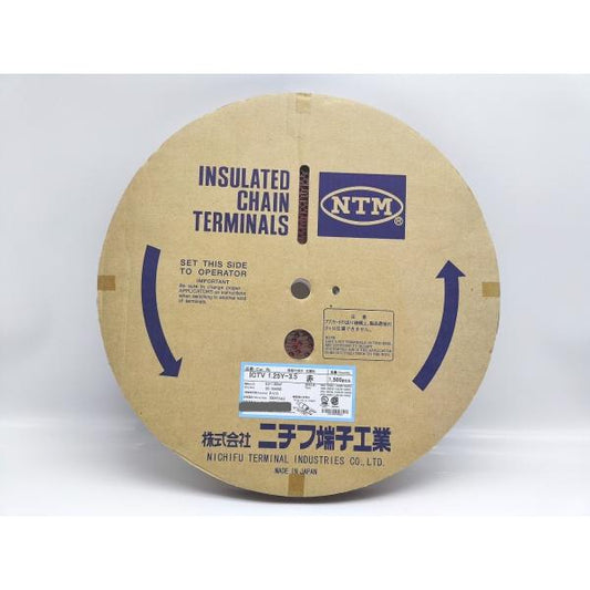 新品 ニチフ端子工業 ICTV 1.25Y-3.5 赤 1500pcs その1