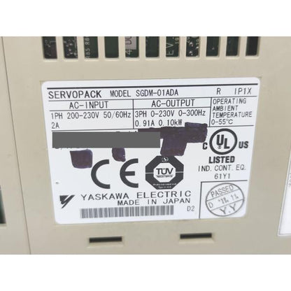 本体にマジック書込あり 中古 安川電機 YASKAWA SGDM-01ADA
