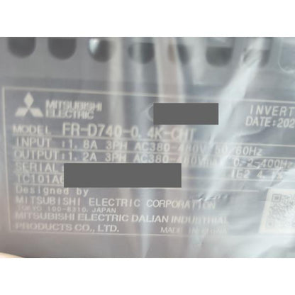 箱いたみあり 2021年 新品 三菱 MITSUBISHI FR-D740-0.4K-CHT