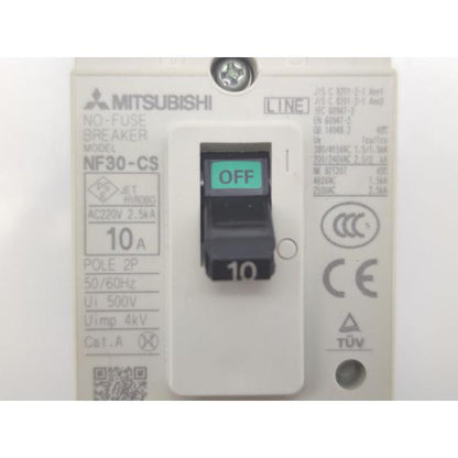 中古 三菱 MITSUBISHI NF30-CS AC220V 10A 2P その1