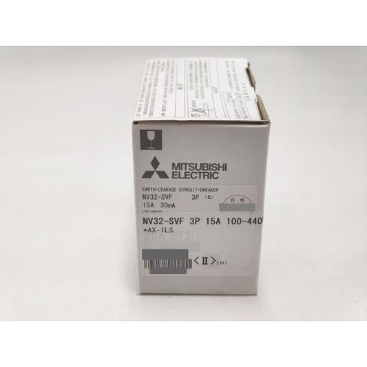 新品 三菱 NV32-SVF 3P 15A 30mA AX-1LS