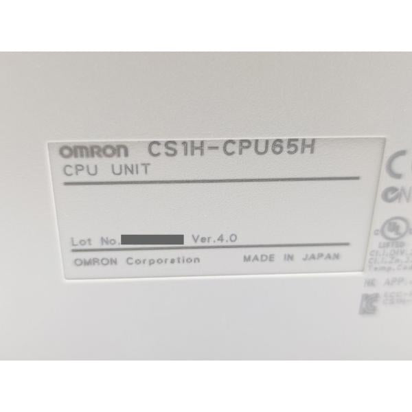 箱開封済み 箱マジック書込いたみあり 未使用 オムロン OMRON CS1H-CPU65H Ver.4.0