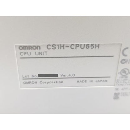 箱開封済み 箱マジック書込いたみあり 未使用 オムロン OMRON CS1H-CPU65H Ver.4.0