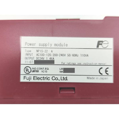 箱汚れいたみあり 未使用 富士電機 FUJI NP1S-22A