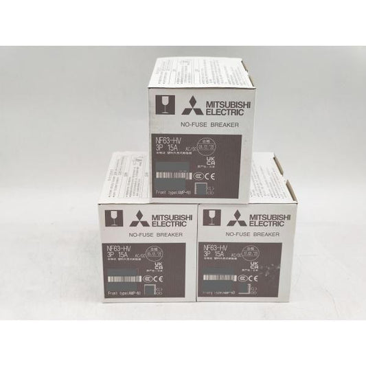 本体×3セット 箱いたみあり 新品 三菱 MITSUBISHI NF63-HV 3P 15A
