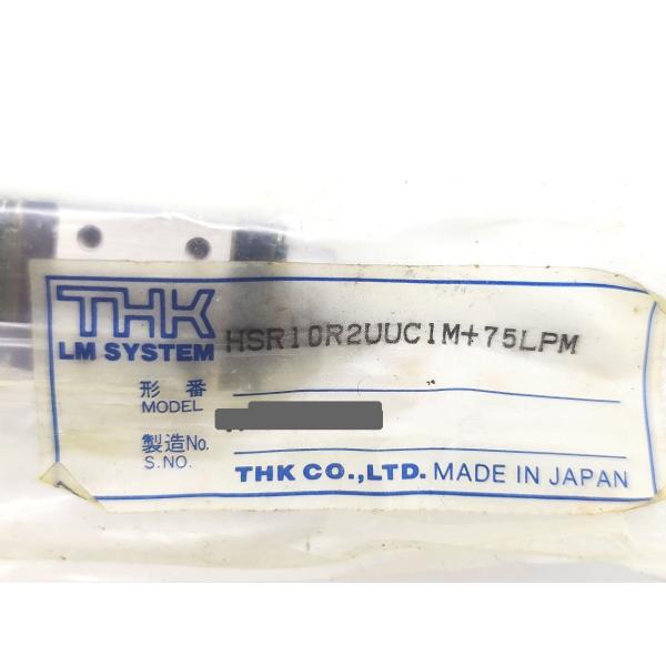 汚れあり 未使用 THK HSR10R2UUC1M＋75LPM