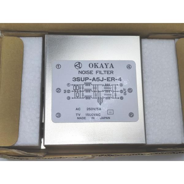 箱いたみあり 未使用 OKAYA 3SUP-A5J-ER-4 ノイズフィルター