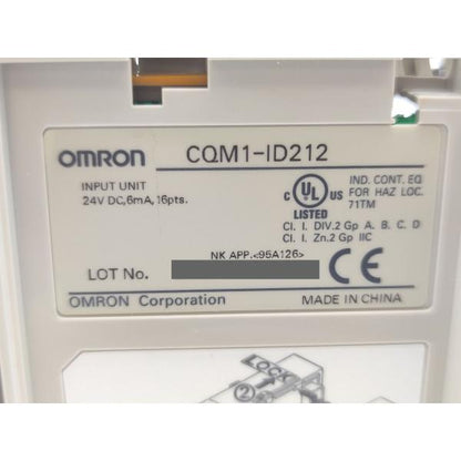 未使用 オムロン OMRON CQM1-ID212