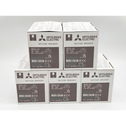 5点セット 新品 三菱 MITSUBISHI NF63-HV 3P 10A