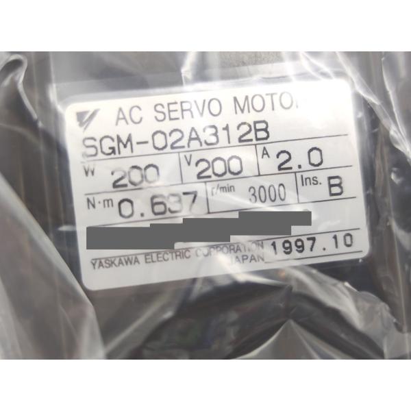 箱汚れあり 新品 安川電機 YASKAWA SGM-02A312B