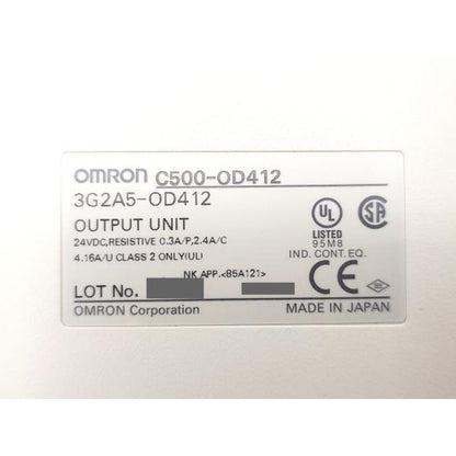 箱開封済み 未使用 オムロン OMRON 3G2A5-OD412 C500-OD412