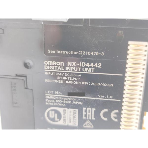 本体×8点セット 中古 オムロン OMRON NX-ID4442 Ver.1.0