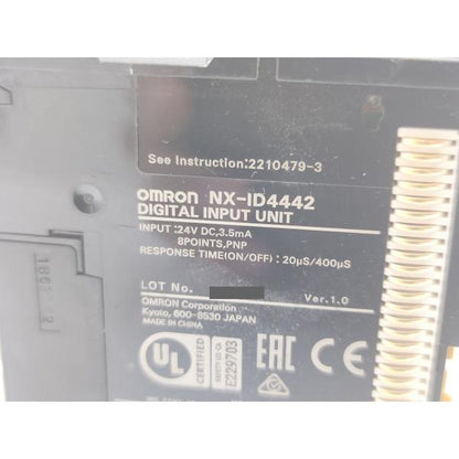 本体×8点セット 中古 オムロン OMRON NX-ID4442 Ver.1.0