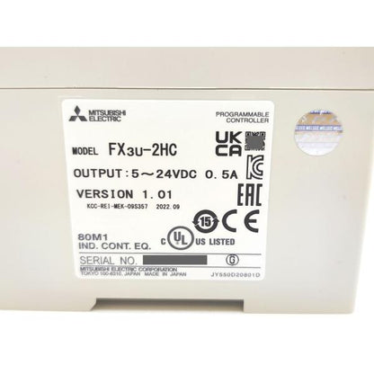 未使用 2022年製 三菱 MITSUBISHI FX3U-2HC Ver.1.01 その2