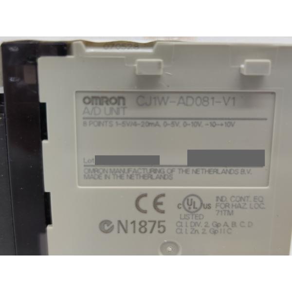 中古 オムロン OMRON CJ1W-AD081-V1