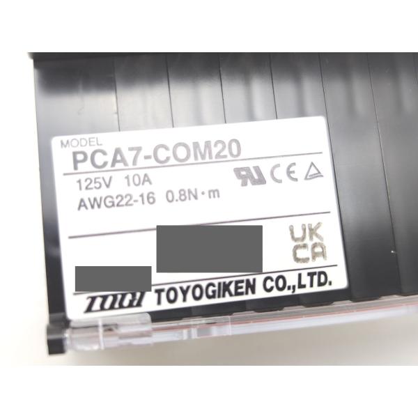 新品 東洋技研 TOYOGIKEN PCA7-COM20 125V 10A