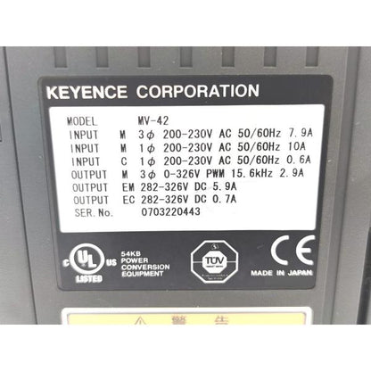 中古 キーエンス KEYENCE MV-42