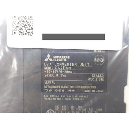 箱汚れあり 2018年製 新品 三菱 MITSUBISHI Q62DAN