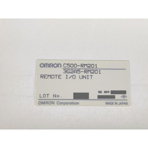 箱汚れマジック書込いたみあり 開封済み 未使用 オムロン OMRON C500-RM201 3G2A5-RM201