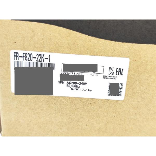 箱いたみあり 新品 2024年製 三菱 MITSUBISHI FR-F820-22K-1 その1