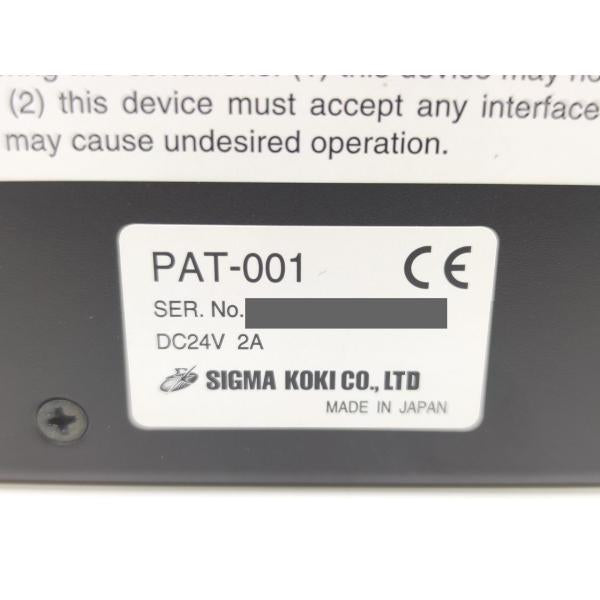 汚れあり 中古 SIGMAKOKI シグマ光機 PAT-001
