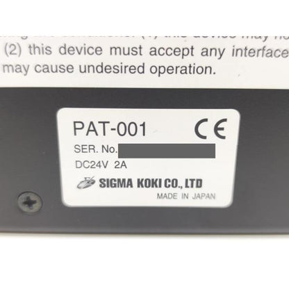 汚れあり 中古 SIGMAKOKI シグマ光機 PAT-001