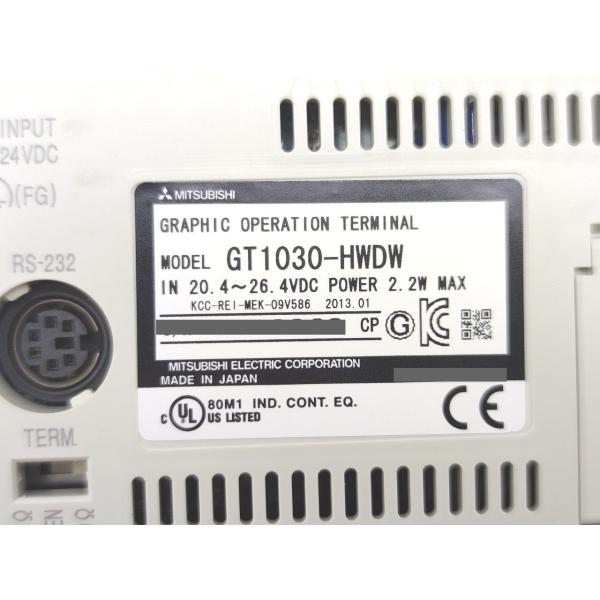 未使用 三菱 MITSUBISHI GT1030-HWDW