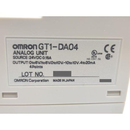 未使用 オムロン OMRON GT1-DA04 24VDC