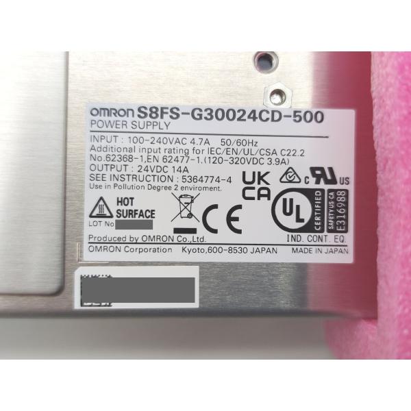 箱いたみあり 新品 オムロン OMRON S8FS-G30024CD