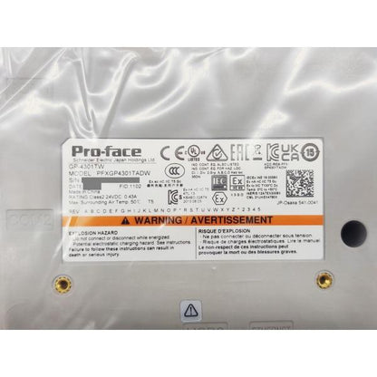 未使用 Pro-face シュナイダー PFXGP4301TADW