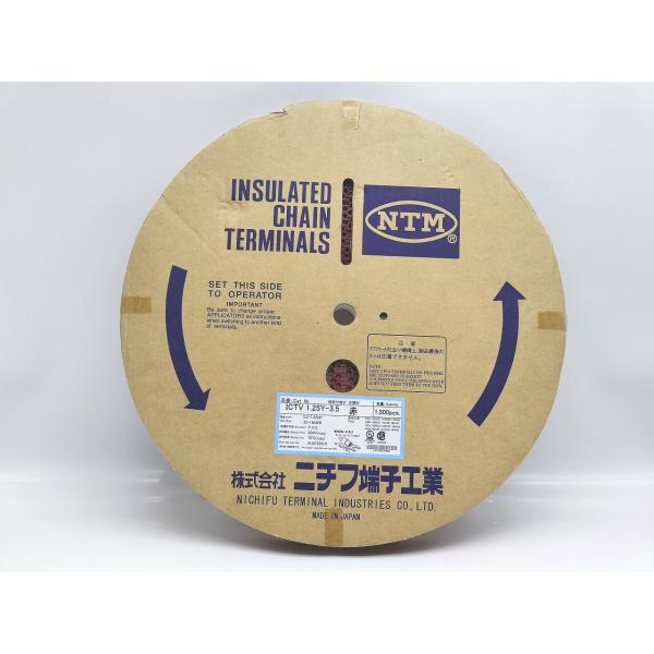 新品 ニチフ端子工業 ICTV 1.25Y-3.5 赤 1500pcs