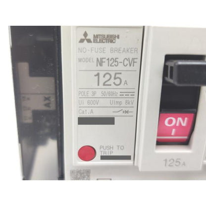 新品 三菱 MITSUBISHI NF125-CVF 3P 125A AX-1LS SLT