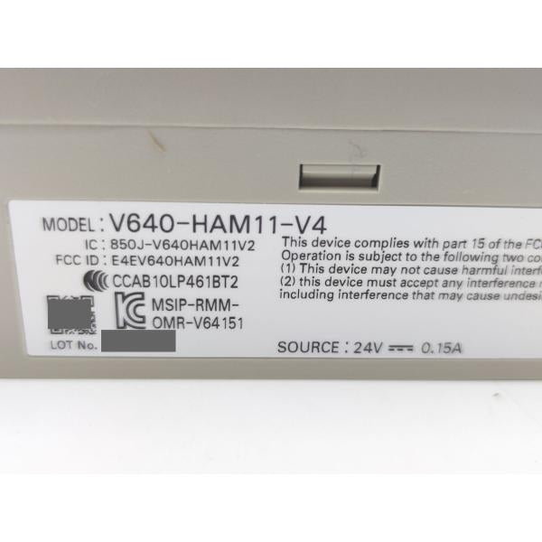 未使用 オムロン OMRON V640-HAM11-V4 24VDC