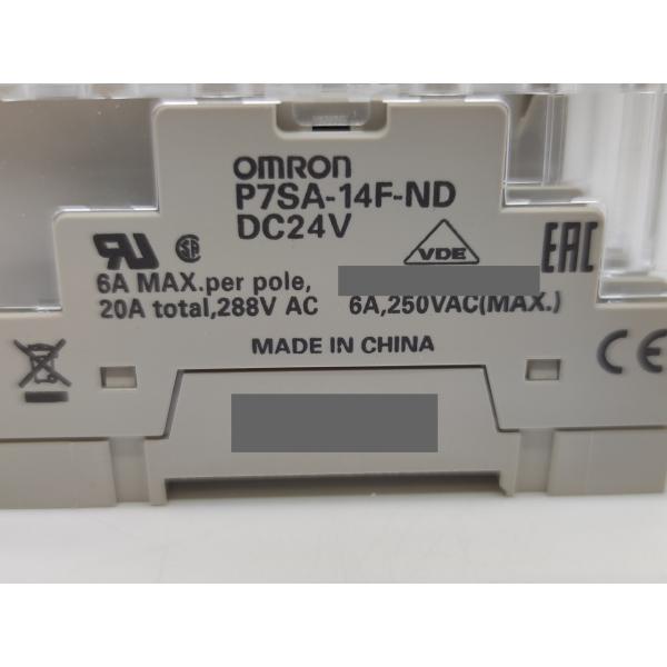 6個セット 箱いたみマジック書込あり たぶん未使用 オムロン OMRON P7SA-14F-ND DC24V その1
