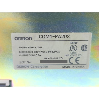 箱汚れあり 未使用 オムロン OMRON CQM1-PA203