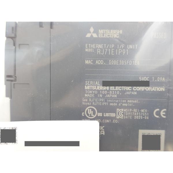 2025年製 新品 三菱 MITSUBISHI RJ71EIP91