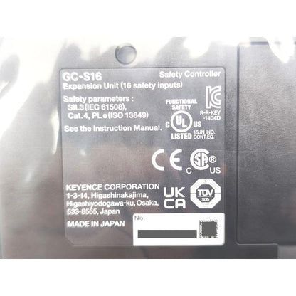 新品 キーエンス KEYENCE GC-S16 その1
