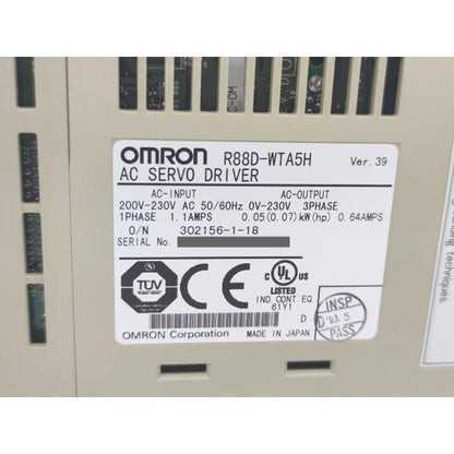 中古 オムロン OMRON R88D-WTA5H Ver.39