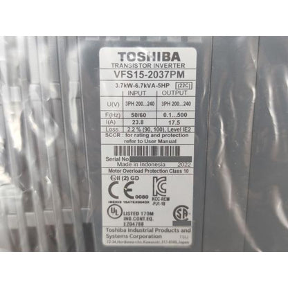 箱マジック書込いたみあり 未使用 TOSHIBA 東芝 VFS15-2037PM