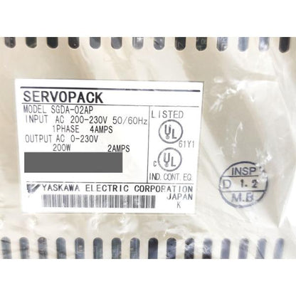 新品 安川電機 YASKAWA SGDA-02AP