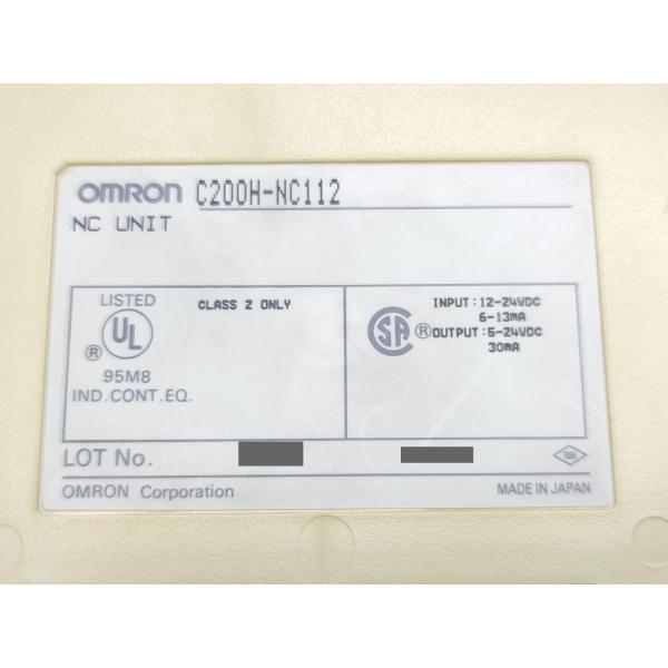 箱汚れ・いたみあり 中古 オムロン OMRON C200H-NC112