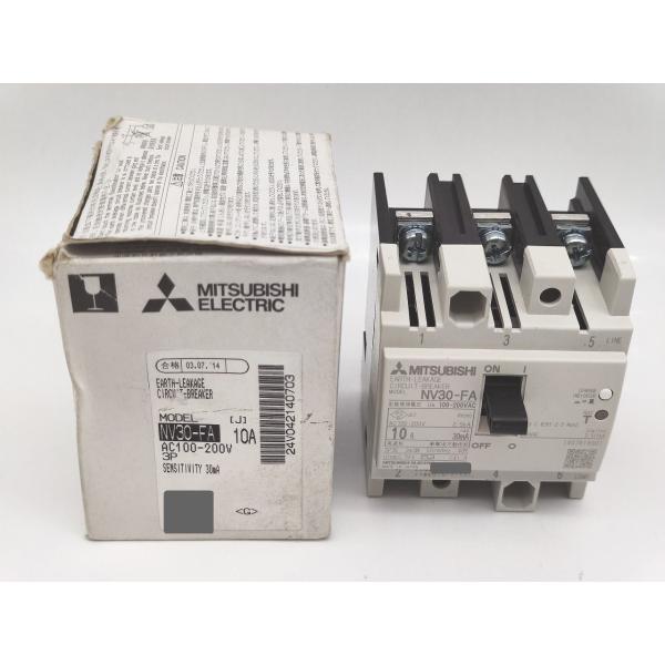 箱いたみあり 未使用 三菱 MITSUBISHI NV30-FA 3P 10A 30ｍA