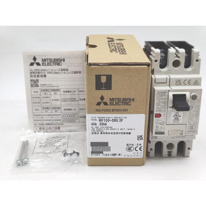 未使用 三菱 MITSUBISHI NV100-SRU 2P 40A 30mA