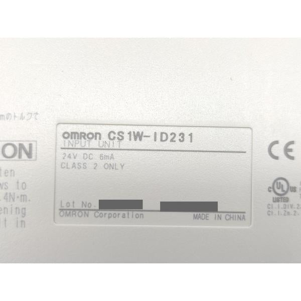 箱から開封済み 箱汚れあり 未使用 オムロン OMRON CS1W-ID231